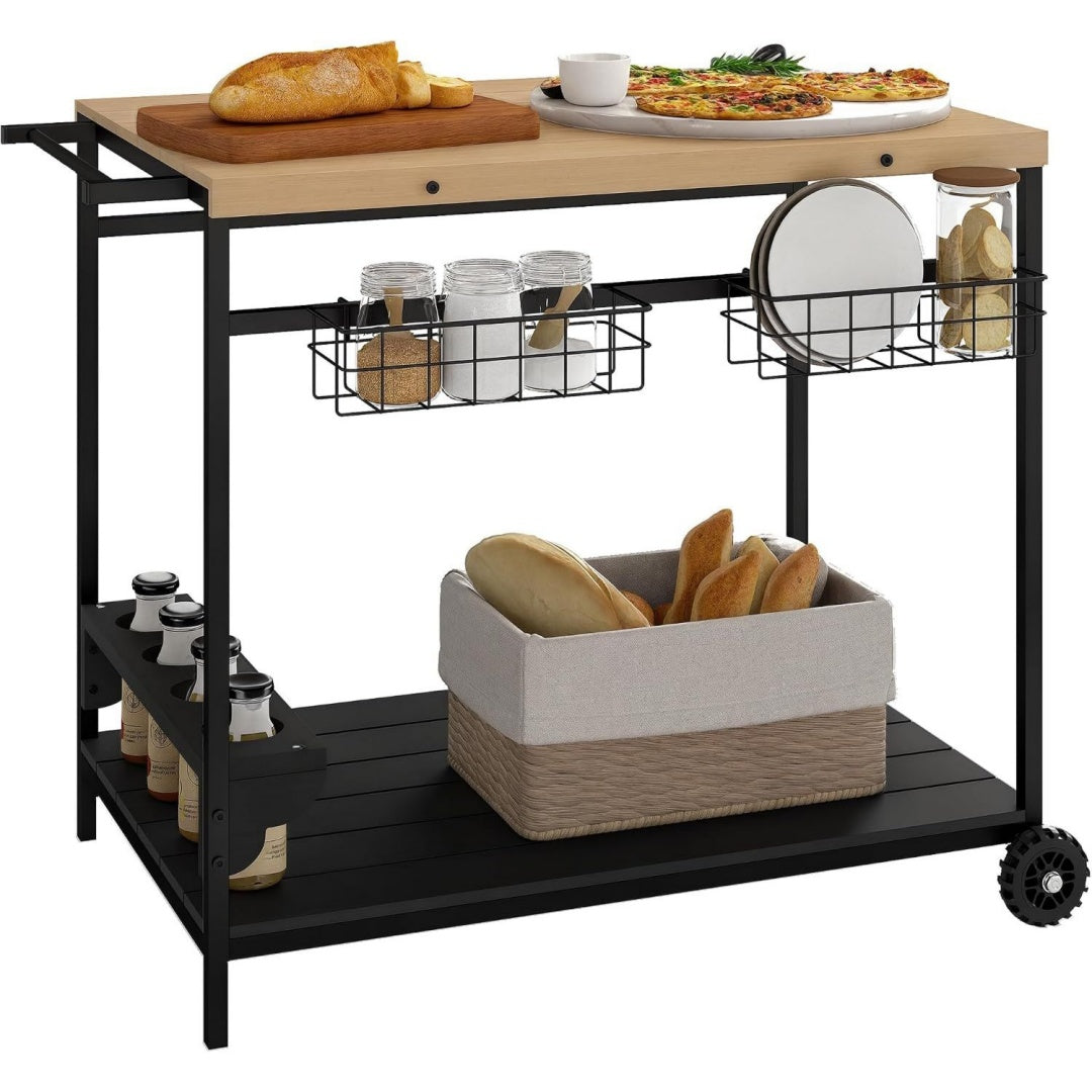 Carrelli portavivande nero