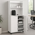 Armadio BAKAJI Coffee Station da Ufficio Mobile con 4 Ruote Piroettanti con Freno