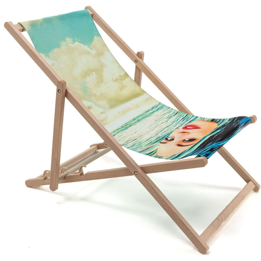 Sedia Seletti Sedia a Sdraio Ragazza nel Mare Deck Chair Girl in The Sea