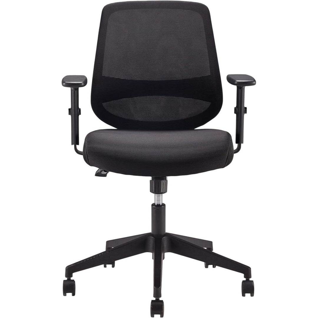 Scrivania Amazon Basics Sedia da ufficio ergonomica, da scrivania, con braccioli rego